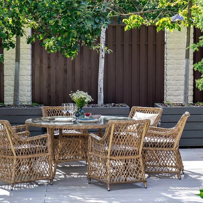 Кресло Латте соломенное